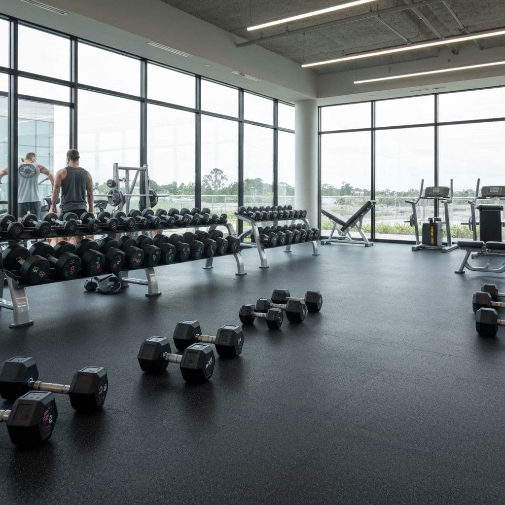 Free weights section